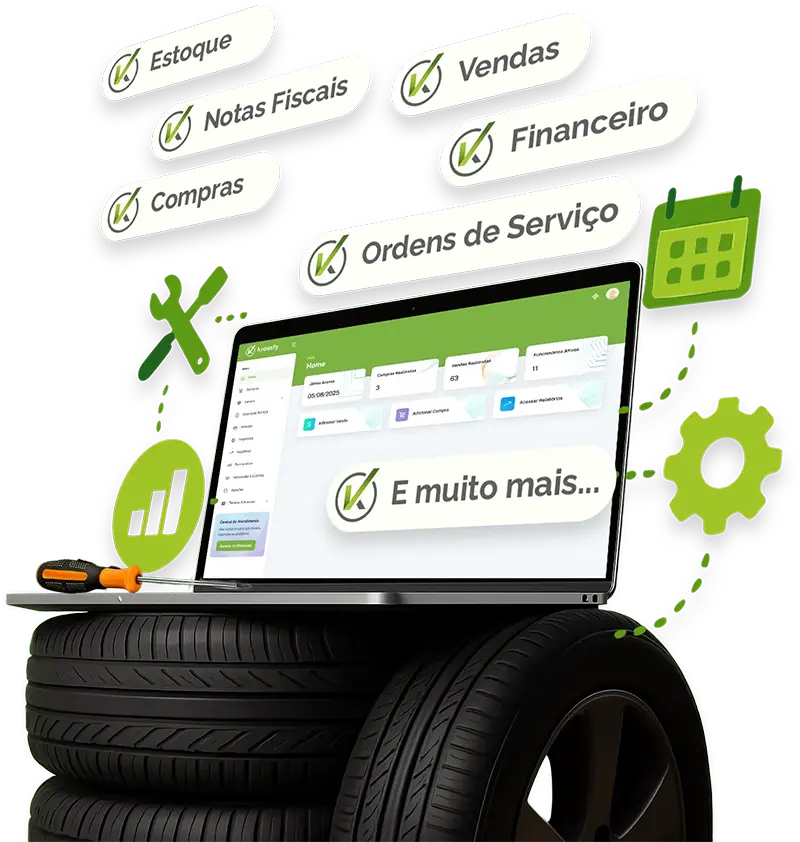 Krossfy - Sistema de Gestão para Oficina Mecânica - Imagem Principal
