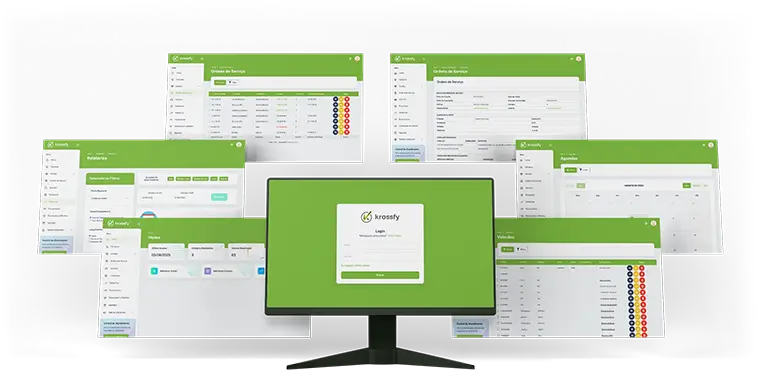 Krossfy - Sistema de Gestão para Oficina Mecânica - Telas do Sistema