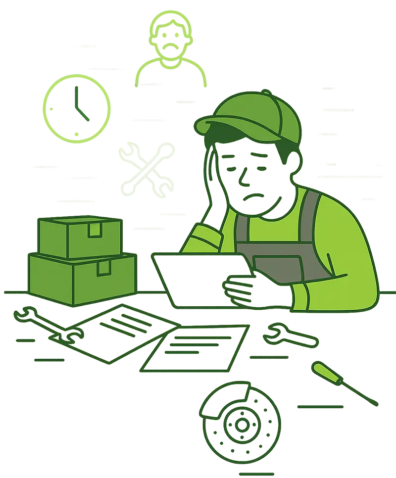 Krossfy - Sistema de Gestão para Oficina Mecânica - Ilustração